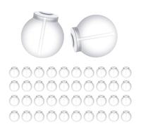 100pcs Transparent Earrings Backs, Rubber Plastic Impenetrable Soft Safety Backs Silicone Replacement Clear Non-Slip Earring Stoppers Secure Fit Parts Accessories for Studs Hoops and Piercings