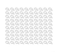 100pcs Transparent or Accessories Bands Elastic Fishing Tackle Bands in 3 Sizes S/m/l Heavy-duty Plastic Bait for Holding Carp Pellet Co (S)