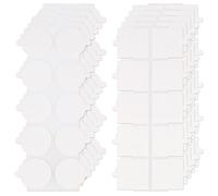 100pcs Transparent Tablecloth Clips, Square & Round Windproof Table Cloth Holder Clips No Trace Double Sided Adhesive Dots for Outdoor Picnic Events Wedding Securing Tablecloths