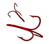 100pcs Treble Fishing Hooks-Live Shrimp Hook,Bait Holder Hooks,Fish Lures Saltwater Freshwater,Fish Gear Fishing Lure(8#)