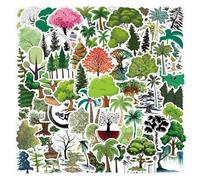 100PCS Tree and Plant Waterproof Stickers for Kids Teens Adults,Nature Plant Decals Decorative Water Bottles Diaries Laptops Phones Notebooks Travel Case Skateboard Luggage Albums Crafts