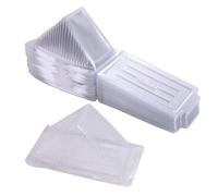 100pcs Triangle Sandwich Container Disposable Sandwich Packaging Box Plastic Triangle Food Containers for Cake Dessert Hamburger