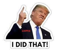 100pcs Trump I Did That Stickers Gas Pump Stickers Decal, Donald Trump Merchandise, Anti-Trump Stickers