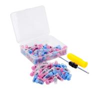 100pcs Tubeless Tire Repair Nail Kit for Motorcycle Car Scooter, Self-Tapping Rubber Plug Set