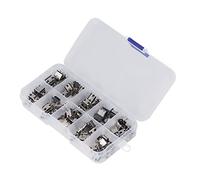100Pcs Type C USB Female Plug Connector Jack Solder Repair Replacement Adapter Assortment Set Stainless Steel Shell Wear-resistant for Computer Charger More
