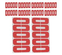 100pcs U Shape Nail Polish Barrier Sticker Red Plastic Cuticle Protectors