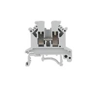 100Pcs UK2.5B UK2.5 Six Color Universal Screw Feed-through Strip Plug Wire Electrical Connector Din Rail Terminal Block UK 2.5(UK2.5B-GRAY)