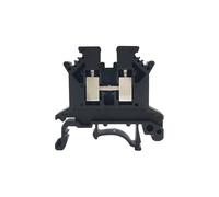 100Pcs UK2.5B UK2.5 Six Color Universal Screw Feed-through Strip Plug Wire Electrical Connector Din Rail Terminal Block UK 2.5(UK2.5B-BLACK)