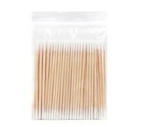 100pcs Ultra-small Double-end Wood Cotton Swab Micro Brushes Eyelash Extension Glue Removing Tools for Eyelash Extensions