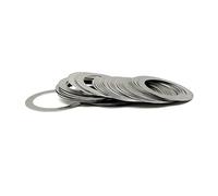 100Pcs Ultrathin Stainless Steel Flat Washers M3 M4 - High Precision Gaskets, 0.1-0.5mm Thickness, SUS304 Shim Set(3x7x0.2mm)
