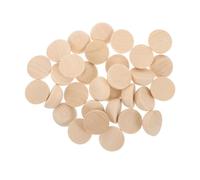 100Pcs Unfinished Natural Wooden Semi Balls 30MM, No Holes Hemispherical Wood Beads Split Wood Beading for DIY Crafts, Home Decor, and Art Projects