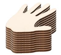 100pcs Unfinished Wooden Hand Cutouts for Crafting