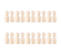 100pcs Unfinished Wooden Peg Dolls for Adults Teachers 1.4 Inch