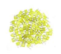 100Pcs Universal 20A Yellow Motorcycle Car Mini Casing Blade Style Fuse Protected circuits