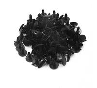 100pcs Universal 5x4mm Hole Dia Plastic Rivet Push Pin Trim Clips Black for Car Bumper Fender Body Panels