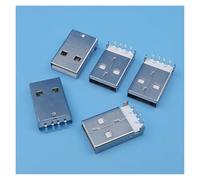 100Pcs USB Type A 4Pin Male Right Angle Plug PCB DIP Solder Connector BIANMTSW