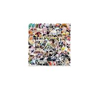 100Pcs Various Anime Characters Stickers Water Bottles Laptop Phone Skateboard Scrapbooking Journals Car Japanese Manga Stickers Vinyl Waterproof
