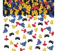 100pcs Video Game 4th Birthday Confetti, Level Up 4th Birthday Table Confetti, Game Controller Paper Scatters, Gaming Themed 4th Anniversary Party Table Decoration