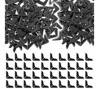 100PCS Vintage Black Metal Book Corner Protectors - Decorative Edge Guards for Scrapbook Albums, Photo Books, Menus & File Folders - Crafting Supplies for DIY Scrapbooking, Document Protection