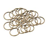 100pcs Vintage Metal Split Key Rings for Home Keys and Bracelets | 2.5cm Golden Connectors, Quick Keychain Changes, Easy Use, Craft Split Rings for Lanyards and Tags