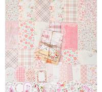 100pcs Vintage Scrapbook Paper Floral Journaling Stickers Assorted Set, Junk Journal Supplies, Scrapbooking Supplies Kit for Retro Crafts Planner Mixed Media Collage Card Album