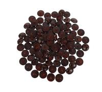100pcs Vintage Tortoise Shell Plastic Buttons, Round Dome Fasteners | 20mm Brown Finish, Easy Sew-on Fastening, Suitable for Cardigans, Suit Jackets, Dressmaking and Garment Repair