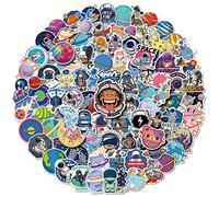100Pcs Vinyl NASA Space Explorer Stickers Pack Universe Spacecraft Planet Galaxy Graffiti Decals for Laptop Water Bottle Hydro Flask Cars Skateboard,Space Astronaut Stickers for Adults Teens