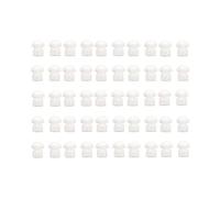100pcs Walkie Talkie Acoustic Coil Air Tube Silicone in-Ear Earbuds Mushroom Eartip Replacement Radio Earpiece Headset