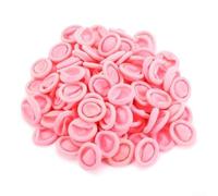 100pcs Waterproof Disposable Finger Cots for Electronics and Tattooing, Essential Finger Protection for Various Applications (Pink)