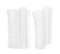 100PCS Wax Melt Molds Calmshell PET Transparent Hanging Hole Wax Melt Container for DIY Candles Chocolate Soap Making (Round)