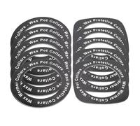 100pcs Wax Warmer Collars, Universal Waxing Protective Collars Ring for Wax Heater Pot Warmer Waxing Machine Heater Collars Hard Wax Paper Rings to Prevents Spills (50pcs Round + 50pcs Quadrate)