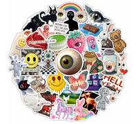 100Pcs Weirdcore Stickers, Weird Stickers for Adults -Weirdcore Stuff, Decor -Psychedelic Decals Waterproof - Gift for Women & Men