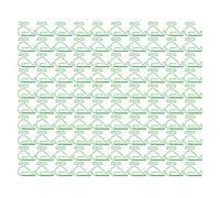 100pcs Whale Shaped Paper Clips Cute Exquisite Skid Green Plastic Wire Office School Supplies Organizer Document Bookmark
