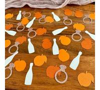 100PCS Where My Peaches At Confetti,Peach Table Confetti,Sweet As a Peach Party Decorations for Girl Peach Birthday Wedding Fruit Themed First Peaches Birthday Baby Shower Decor