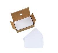 100Pcs White Blank Cards Blank Business Message Cards for Learning, DIY Craft Words, Memory Note, 50x90mm