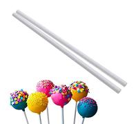 100Pcs White Paper stick Lollipop Sticks,Cake Pop Sticks,Sucker Sticks for Cookies,Rainbow Candy,Chocolate,Cake Topper (85X3mm)