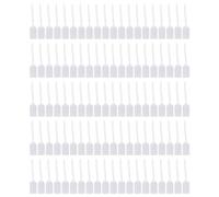 100Pcs White Plastic Seals Security Tags Numbered Pull Ties Anti-Tamper Cable Ties for Handbags, Luggage, Clothing, Shoes, Postal Parcels