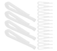 100pcs White Ps U Shape Garment Clothes Clip 37.5mm Alligator