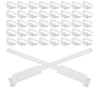 100pcs White PVC One-time Use Patient Identification Wristband