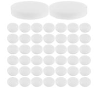 100pcs White round Sponge Makeup Puff Refill for Wet and Dry Use | Portable Facial Blender, Loose Powder and Cream Application, on Go Touch Ups, Professional Settings