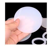 100pcs White Solid Silicone Round Sheet, Dia 20mm Thickness 0.5mm 1mm 1.2mm 1.5mm 2mm Seal Flat Gaskets Waterproof Pad( 20mm x1mm)