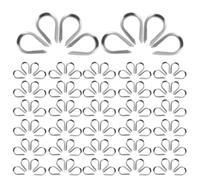 100pcs Wire Rope Thimble, Triangular Chicken Heart Shape | Polished Burr-Free Finish, Corrosion Resistant Design, for Shackles, Loops, Shade Sail Installations Outdoors