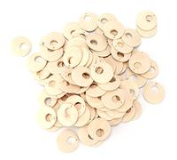 100pcs Wood Earrings Unfinished Natural Wooden Chips Earring Blanks Gift Idea Pendants Decoration for Women Jewelry DIY Craft Making Handicraft