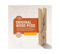 100Pcs Wooden Clothespins, Perfect for Clothes Racks, Crafts and Household Use, , Long Lasting, Versatile