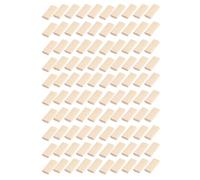 100PCS Wooden Dowels 8x22x50mm Beech Wood Grooved Plugs High Strength Stable Flat Design Secure Fixation for Furniture Splicing Cabinet Making Woodworking Projects
