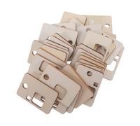 100pcs Wooden Floss Organizer Holder with 100 Slots for Cross Stitch | Natural Beige Wood, Compartmented Bobbin Board, Tidy Dispensing for Embroidery Floss and Craft Rooms