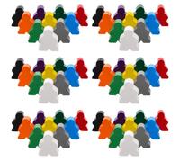 100pcs Wooden Game Pawns Colourful Pawn Board Game Tokens