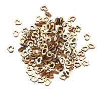 100pcs Wooden Hollow Heart Shape Buttons 10mm DIY Wedding Crafts