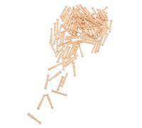 100pcs Wooden Massage Brush Pins for Cushion Paddle Hairbrush Wood | Smooth Polished Finish with Rounded Splinter-free Tips, Extends Brush Lifespan, for Sensitive Scalp and Salon Use