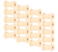 100pcs Wooden Thread Spools 0.75in for Crafts, Empty Cotton Reels